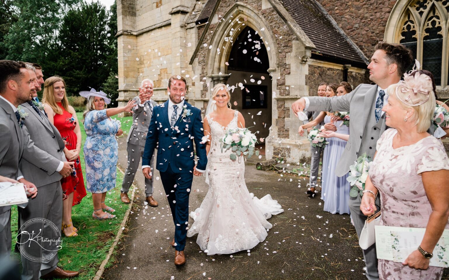 Confetti outside St Cuthberts Church Confetti outside St Cuthberts Church