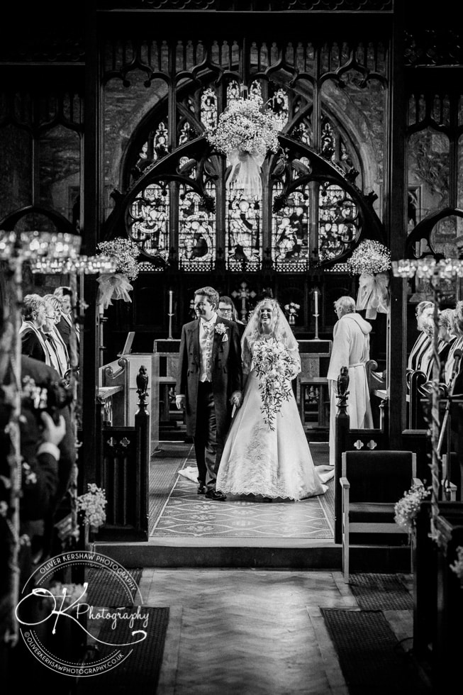 After the blessing at the church