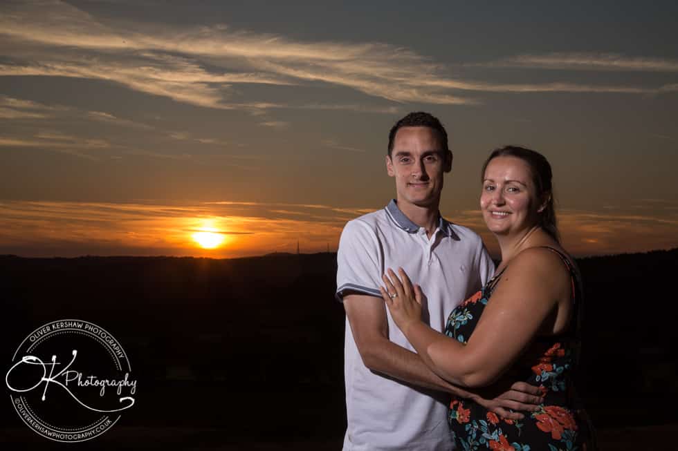 Couple at sunset Couple at sunset