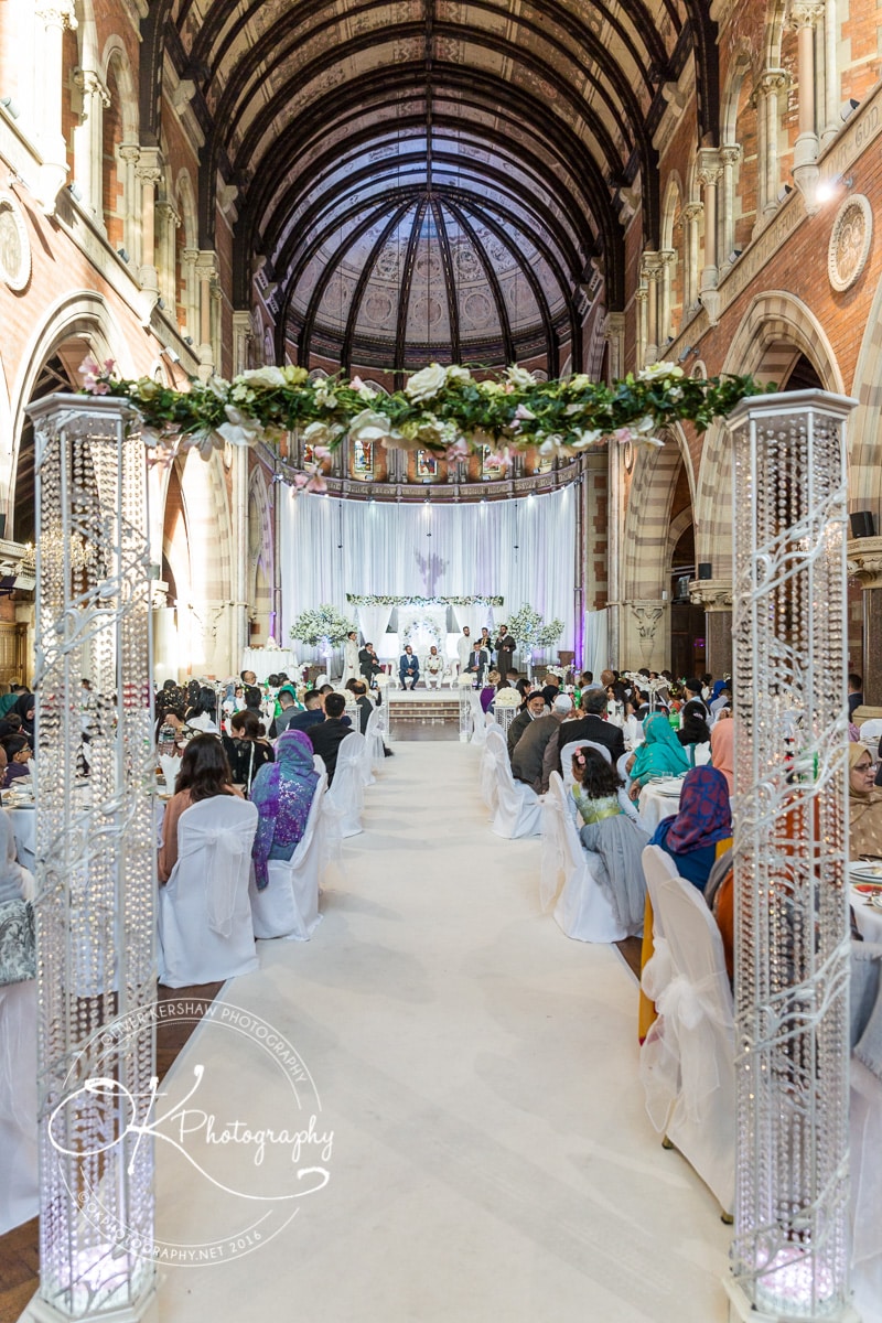 Groom waits for his bride at the Empire