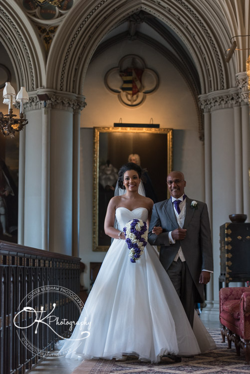 Father walks down the aisle
