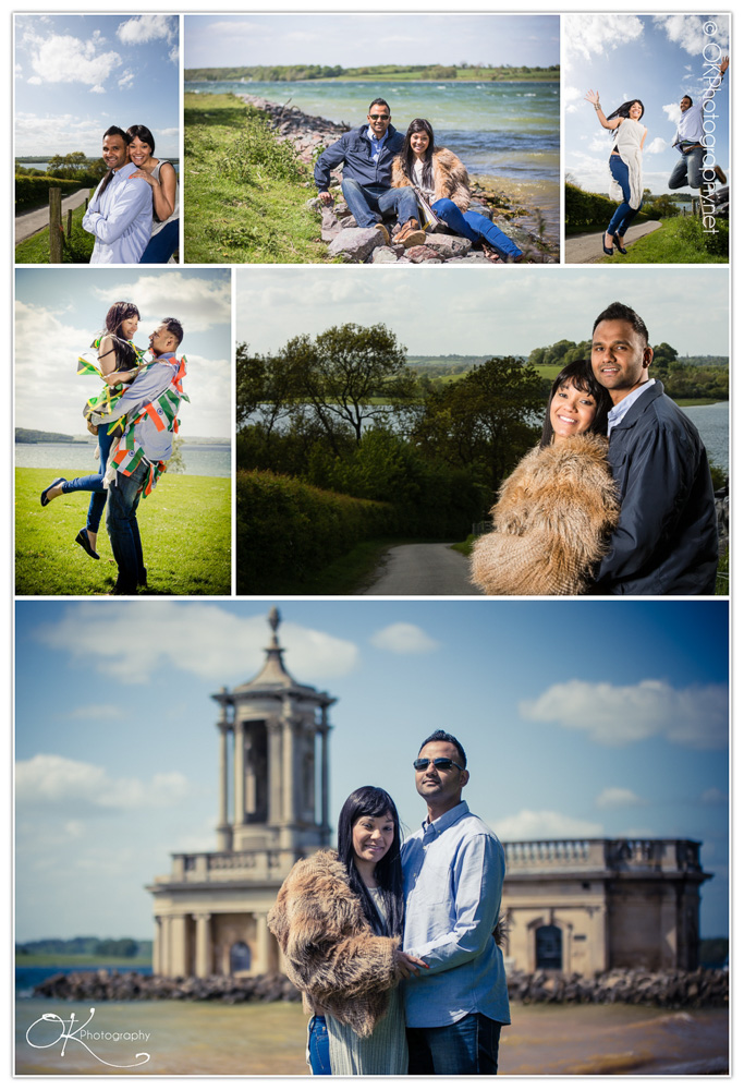 Posing outside the church Posing outside the church
