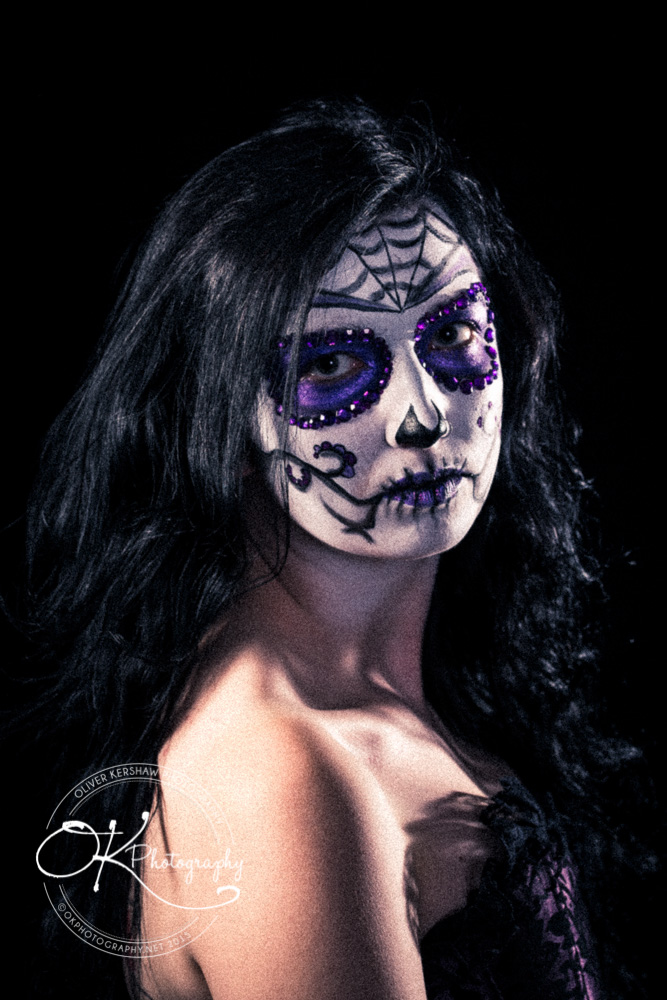 Purple eyes sugar skull Purple eyes sugar skull