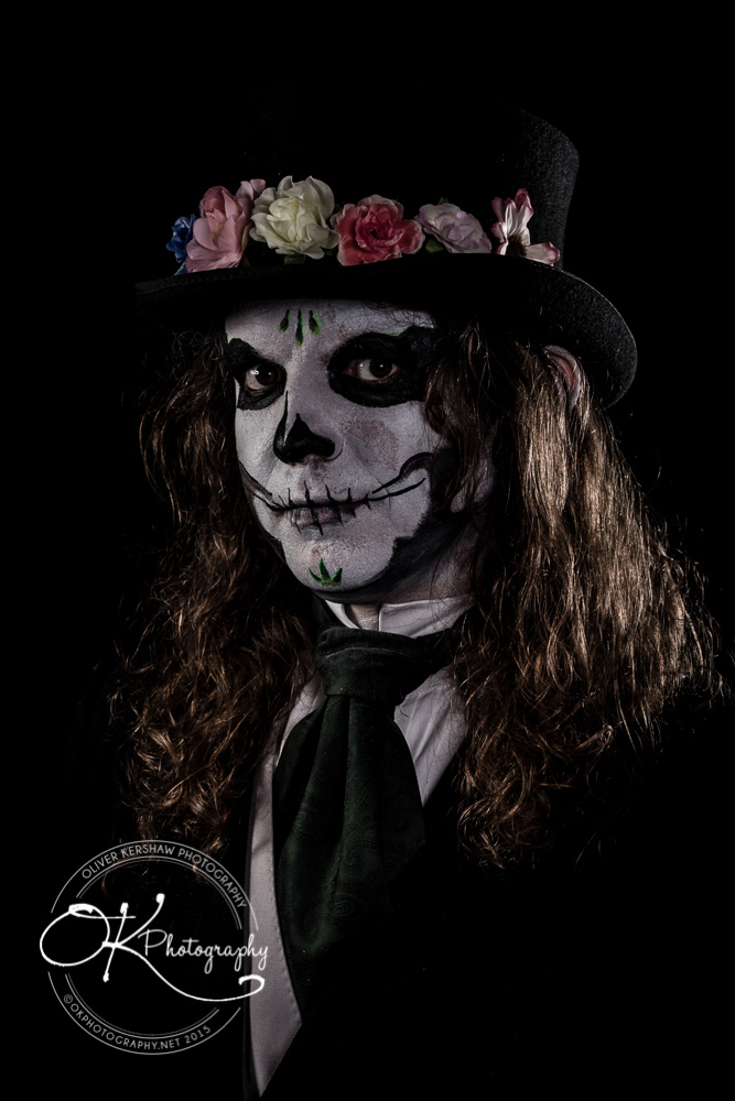 Sugar skull and top hat Sugar skull and top hat