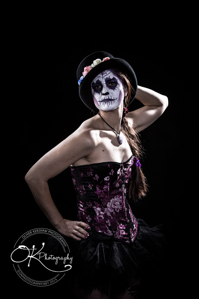 Sugar skull girl with top hat Sugar skull girl with top hat