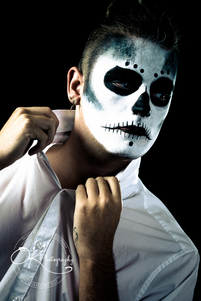 Sugar skull man in shirt Sugar skull man in shirt