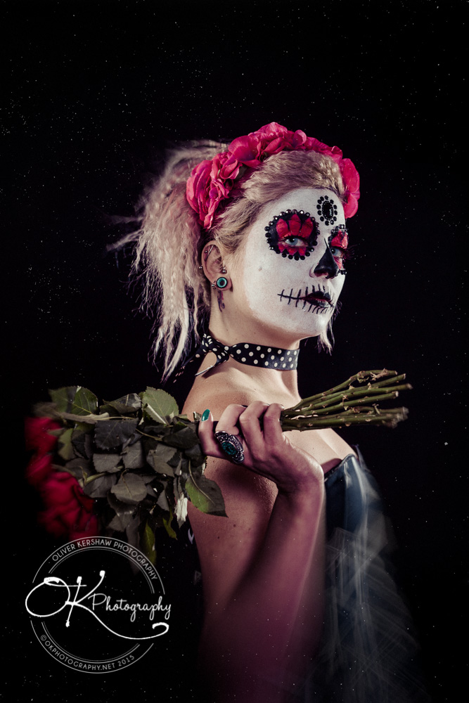 Sugar skull red Rose Sugar skull red Rose