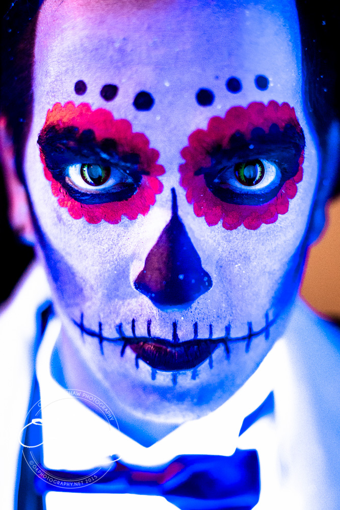 UV sugar skull man UV sugar skull man