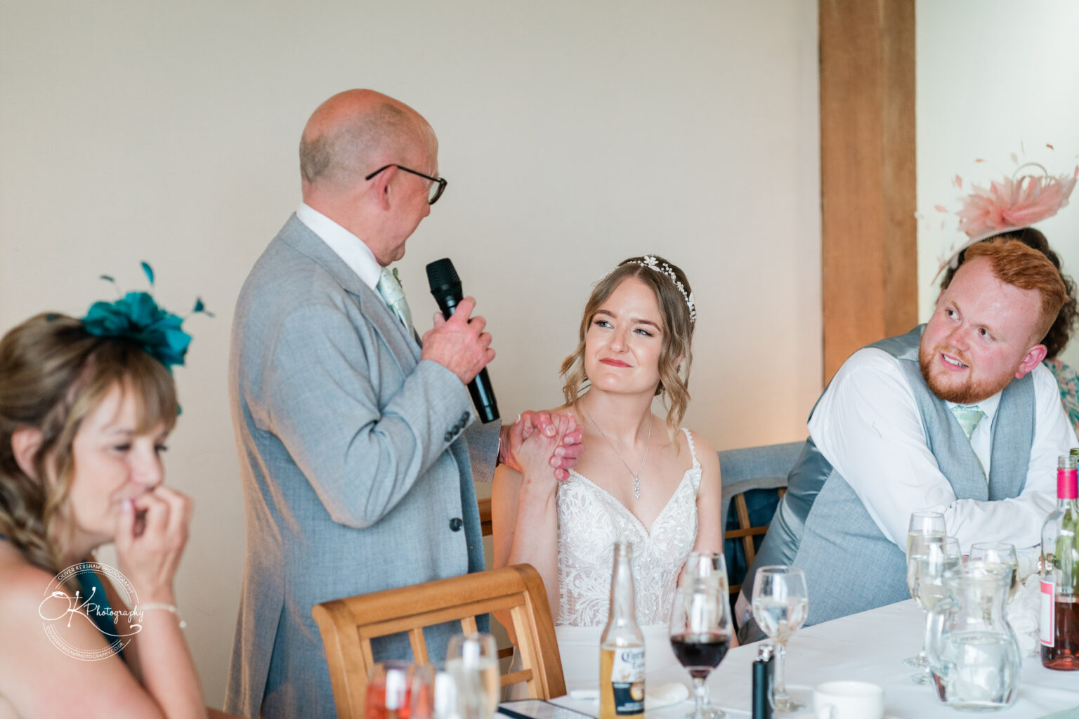 Father of the bride giving a speech at Dodford Manor reception